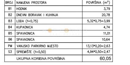 Šijana, nuova costruzione, 1º piano, 2 SS, parcheggio