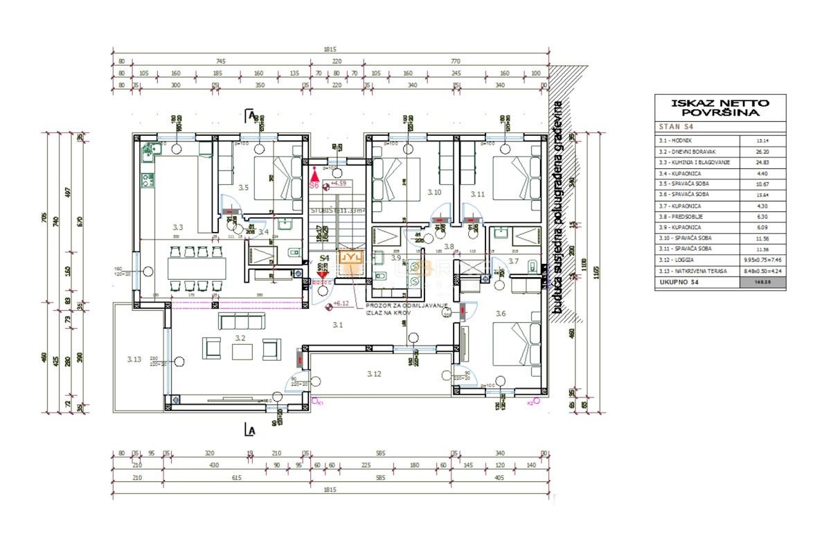 Appartamento Šijana, Pula, 53,53m2