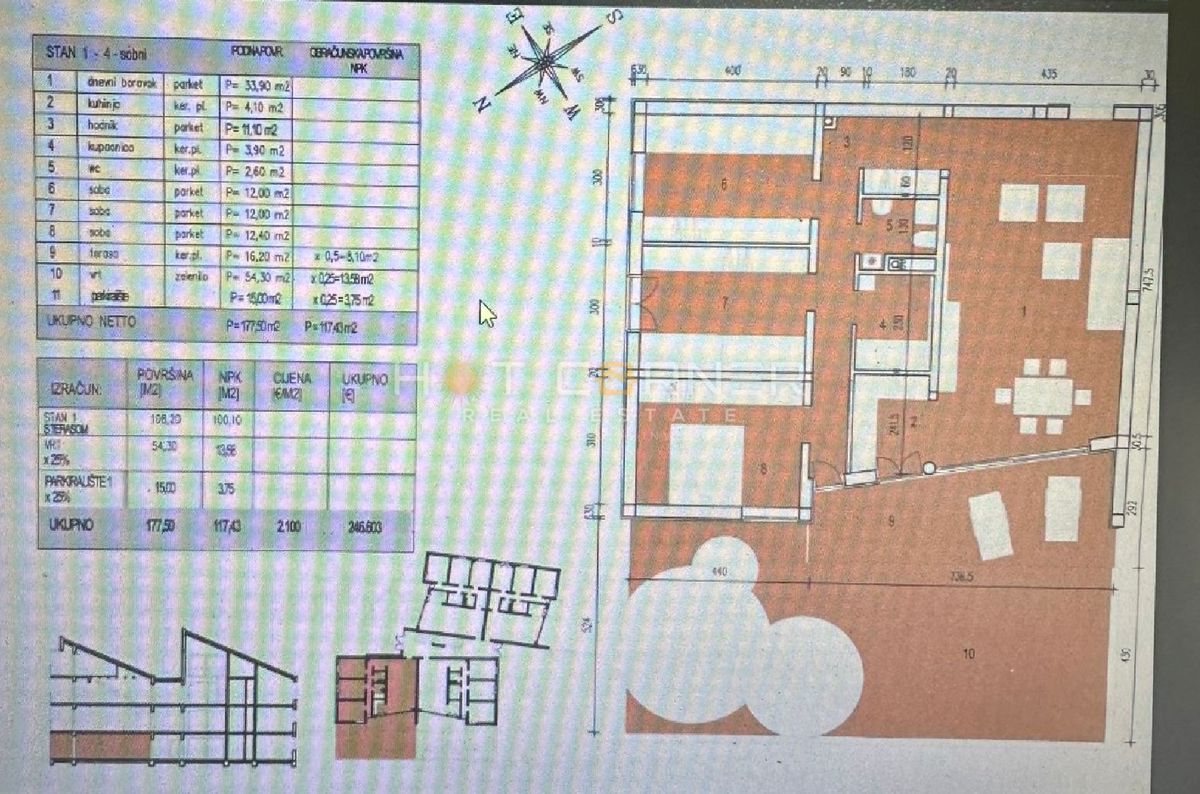 Appartamento Peroj, Vodnjan, 120m2