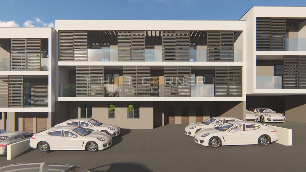 Štinjan, appartamento moderno, 2 camere da letto, grande terrazza, 1 km dal mare