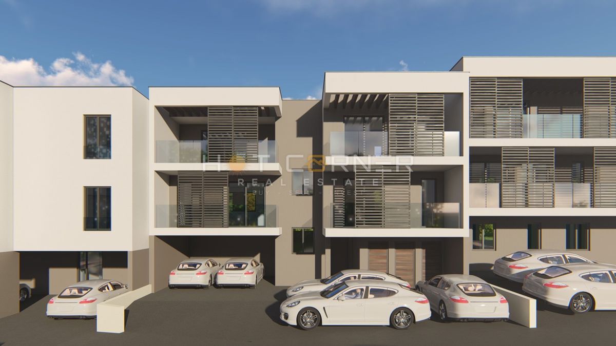 Štinjan, appartamento moderno, 2 camere da letto, grande terrazza, 1 km dal mare