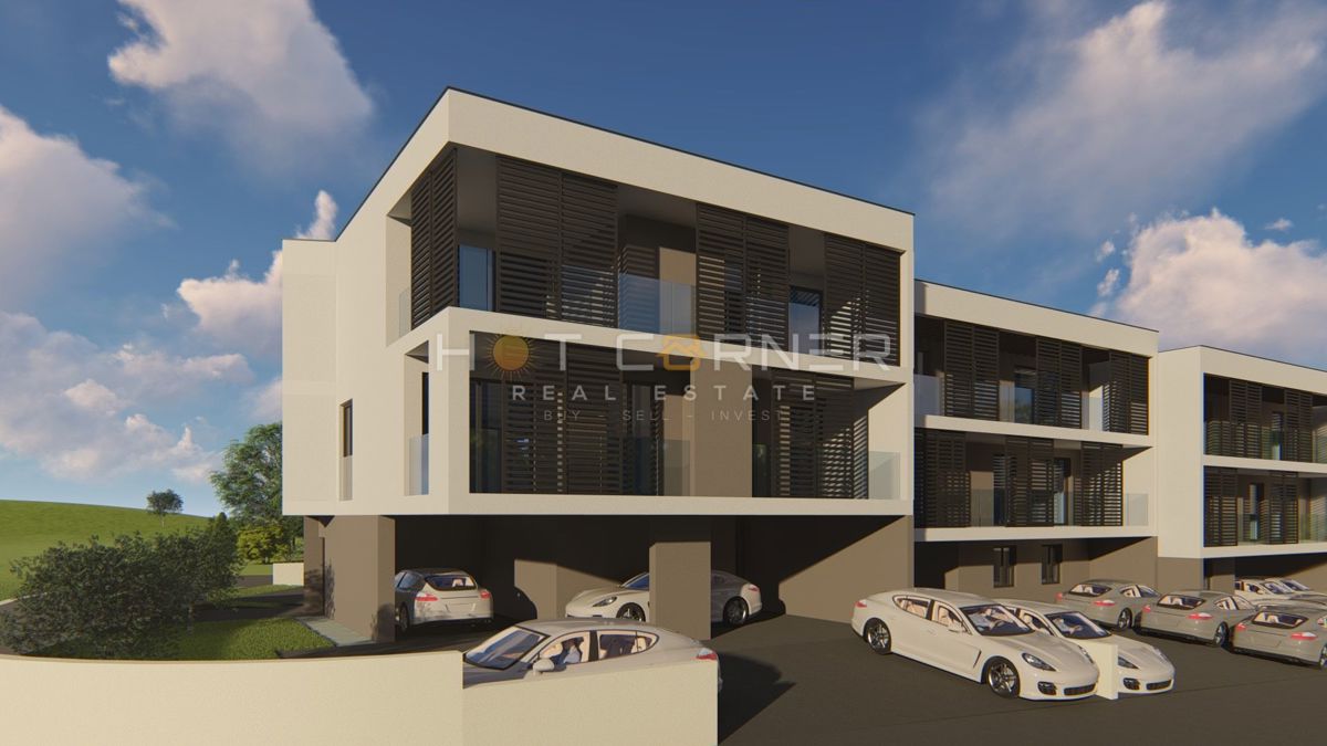 Štinjan, appartamento moderno, 2 camere da letto, grande terrazza, 1 km dal mare