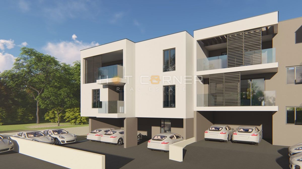 Štinjan, appartamento moderno, 2 camere da letto, grande terrazza, 1 km dal mare