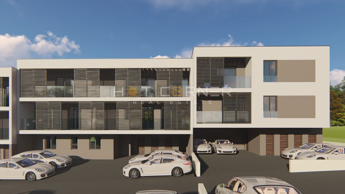 Štinjan, appartamento moderno, 2 camere da letto, grande terrazza, 1 km dal mare