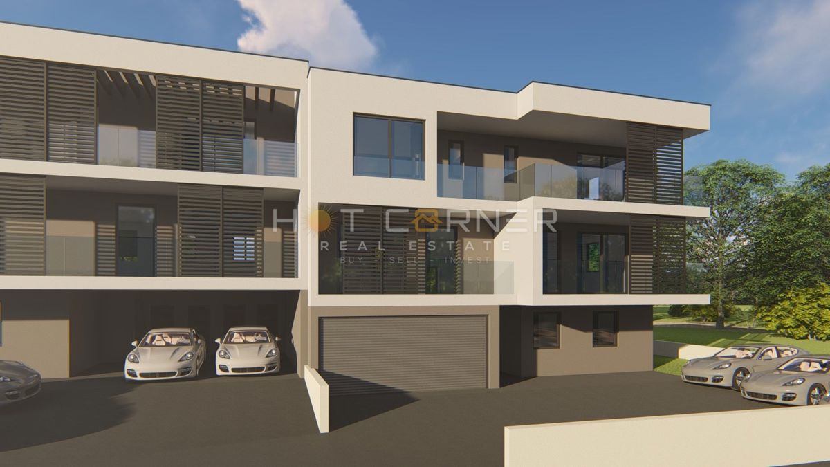 Štinjan, appartamento moderno, 2 camere da letto, grande terrazza, 1 km dal mare