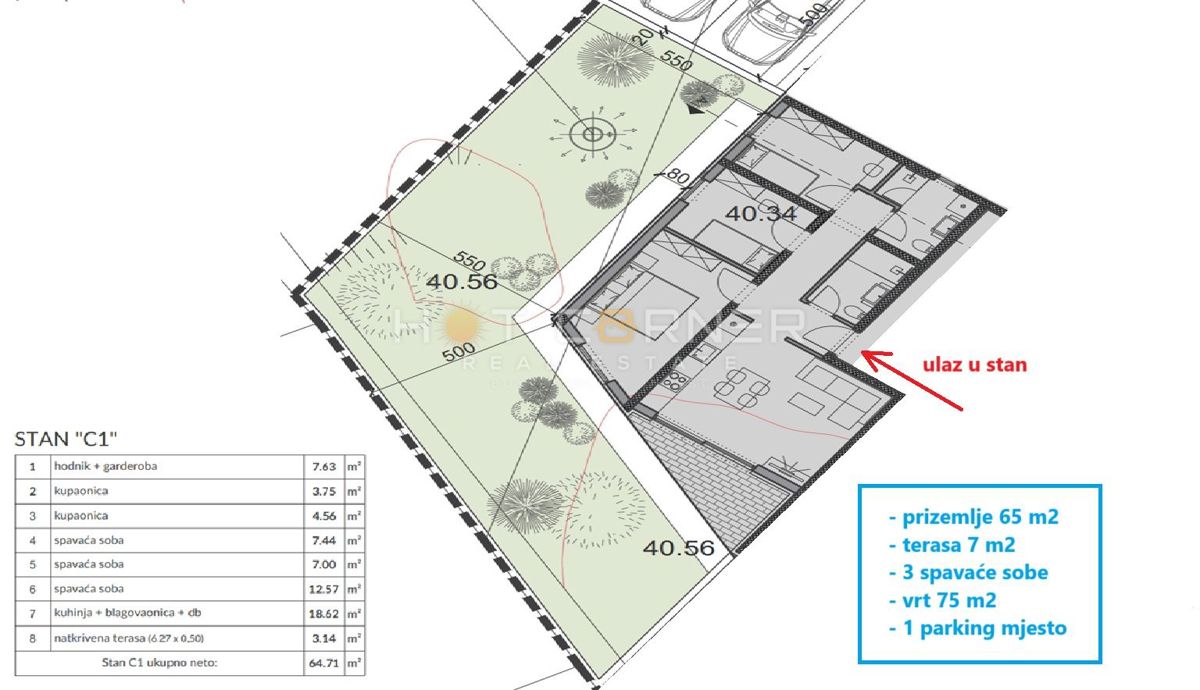 Appartamento Peroj, Vodnjan, 65m2