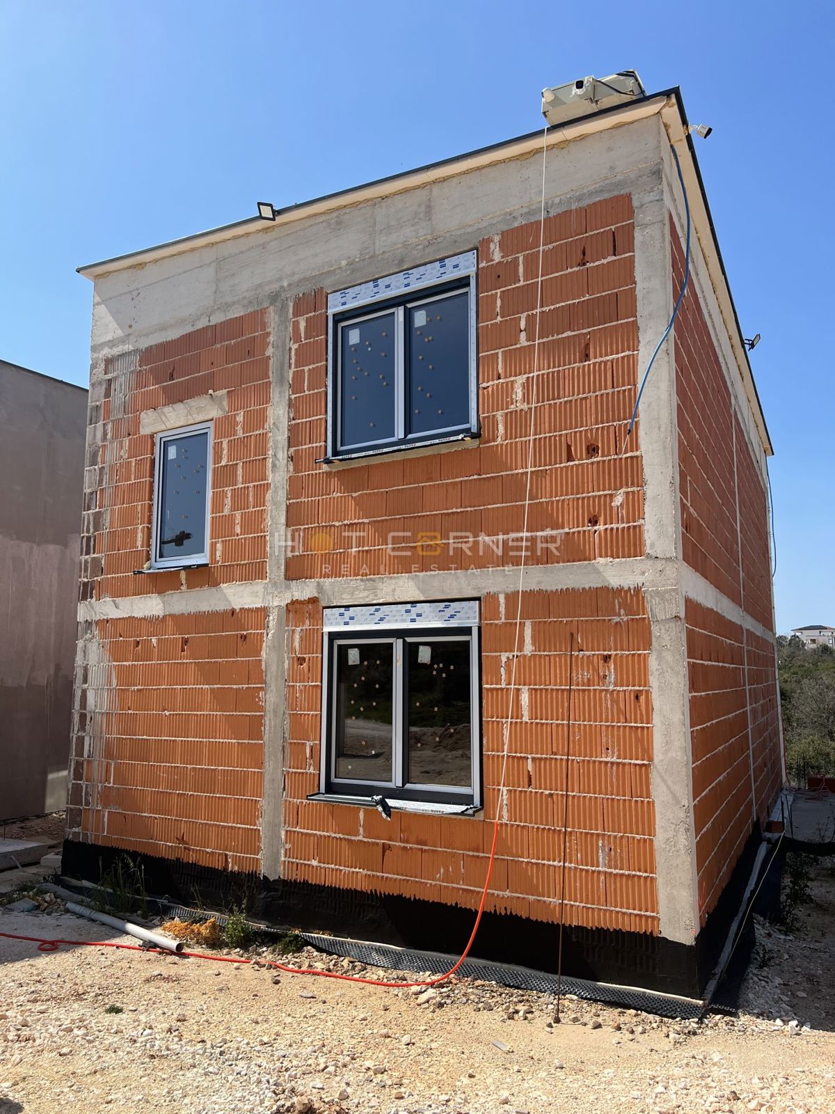 Medulin, 650 m dalla spiaggia, 2 camere da letto, terrazza sul tetto, vista mare mozzafiato!