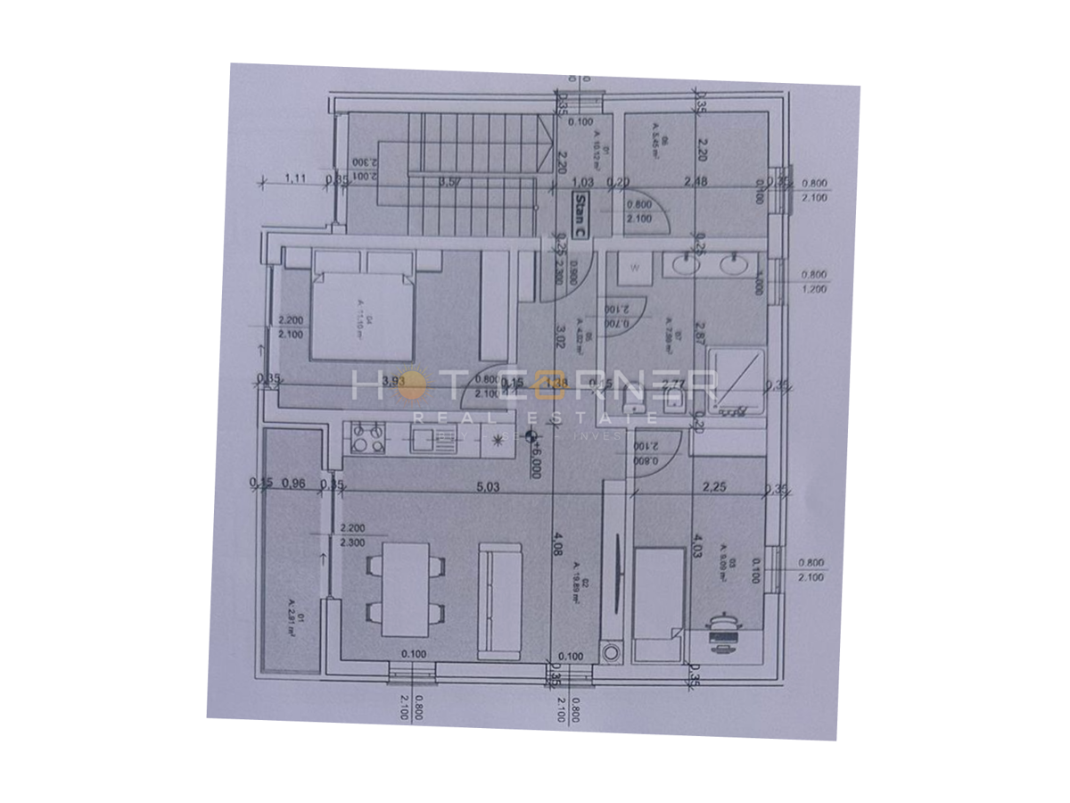 Appartamento Valdebek, Pula, 57m2