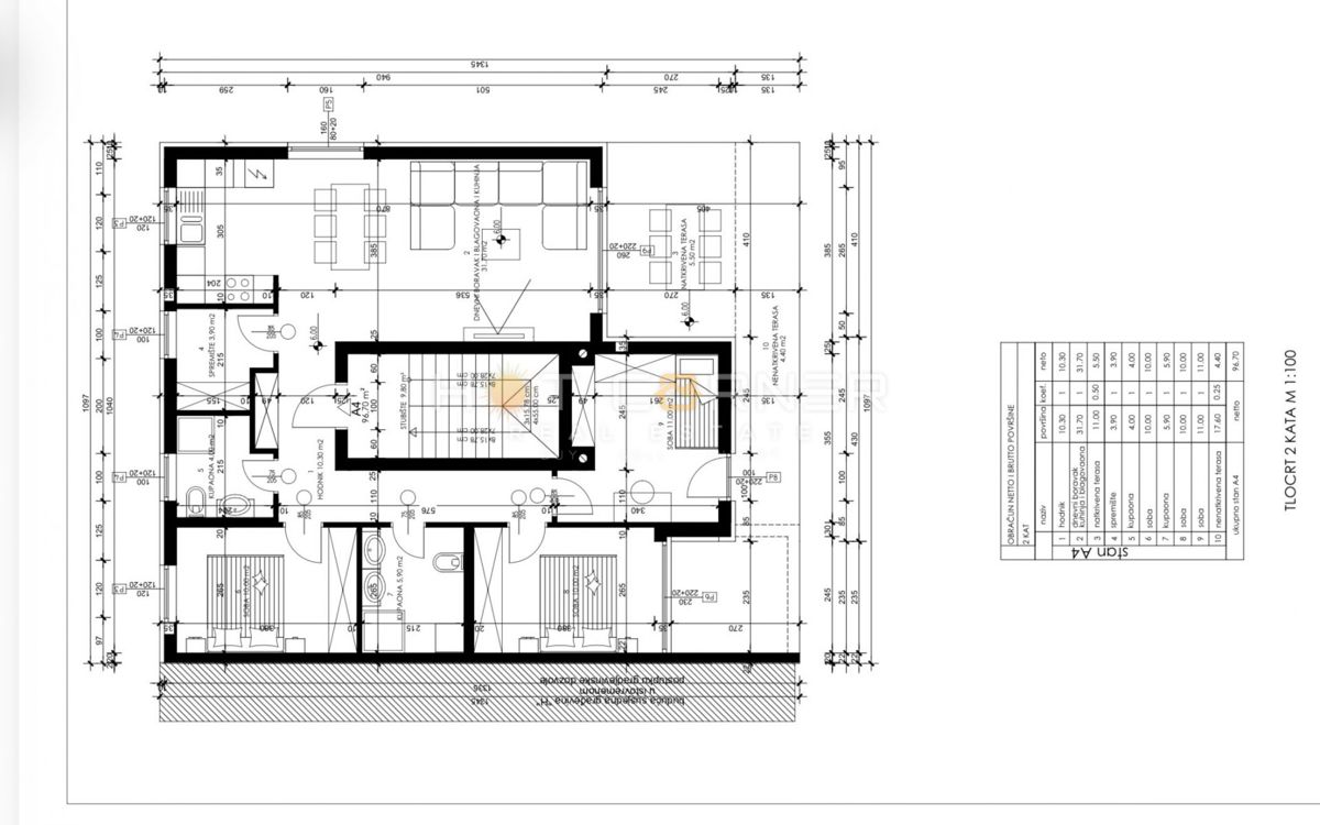 Pola Valmade – spazioso appartamento con grande terrazza e parcheggio, roh-bau, 96,7 m²