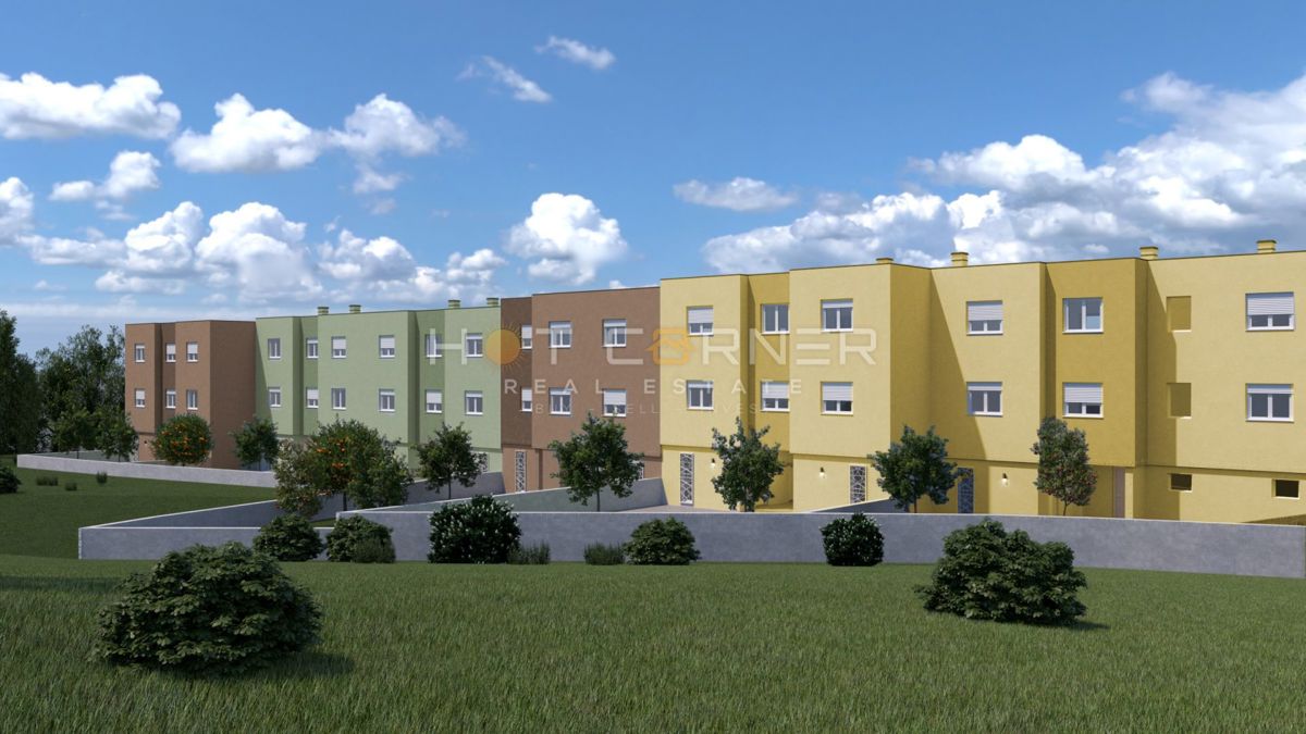 Šijana - moderna nuova costruzione, 1 ° piano, 2 camere da letto, garage