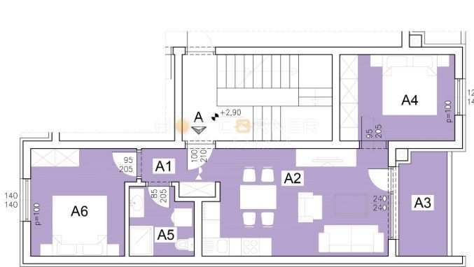 Šijana - moderna nuova costruzione, 1 ° piano, 2 camere da letto, garage