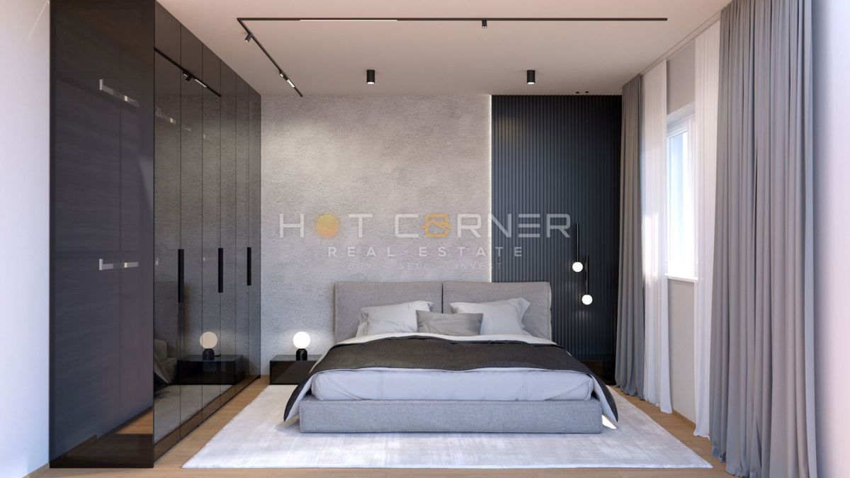 Šijana - moderna nuova costruzione, 1 ° piano, 2 camere da letto, garage