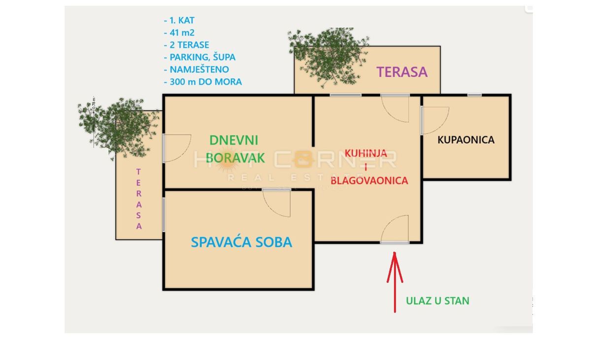 Appartamento Premantura, Medulin, 41m2