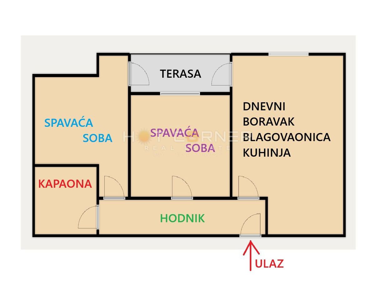 Appartamento Centar, Pula, 60m2