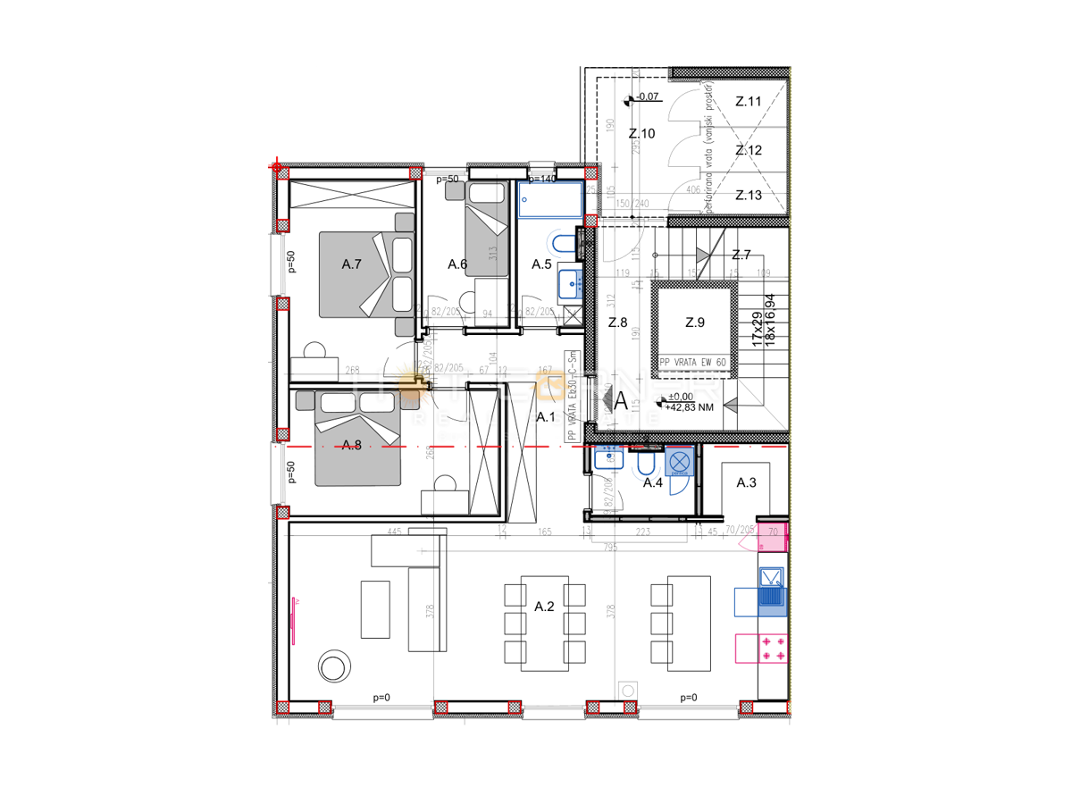 Appartamento Valdebek, Pula, 57m2