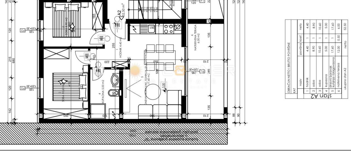 Nuova costruzione a Pola: appartamento al primo piano con parcheggio e ripostiglio