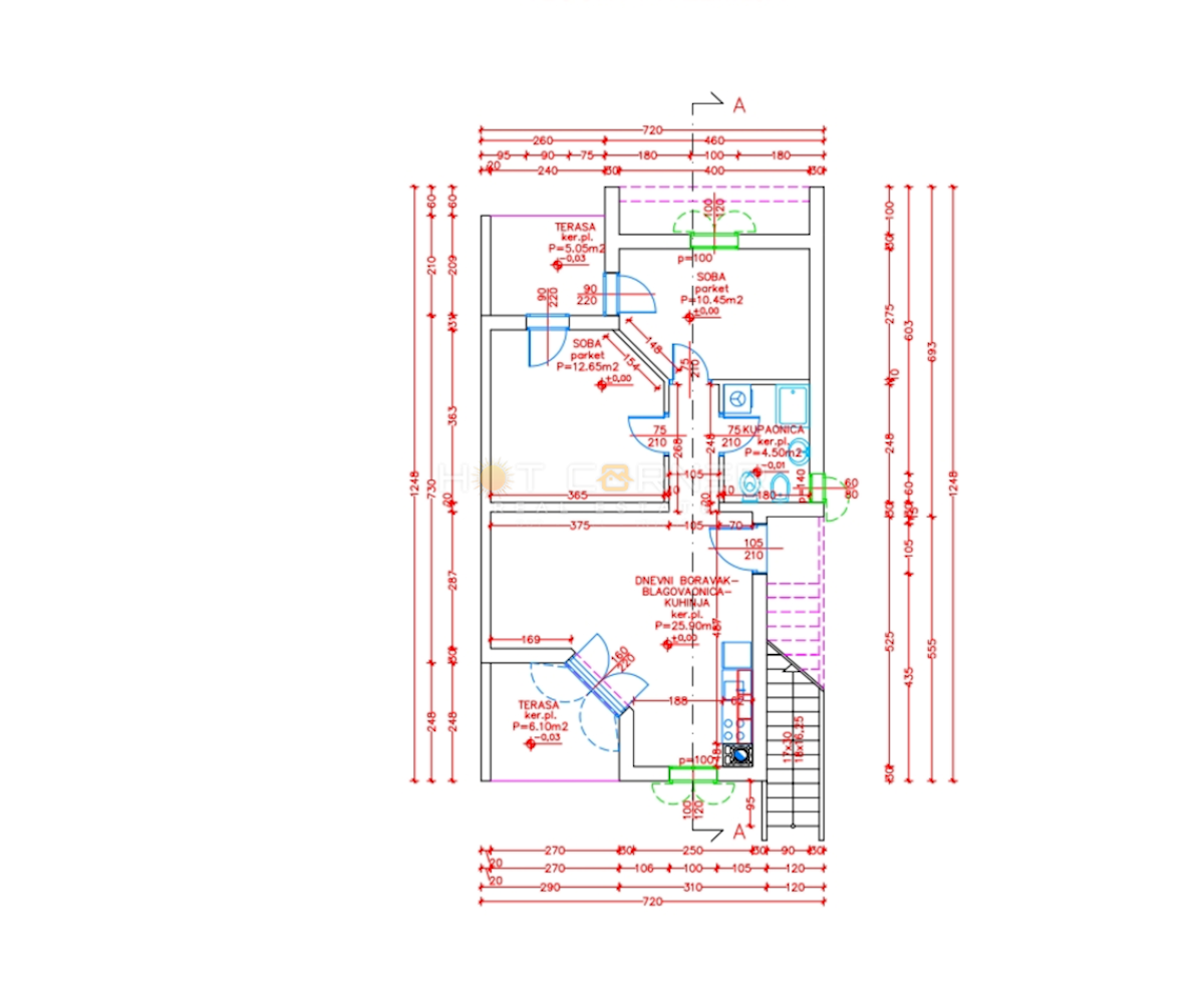 Appartamento Medulin, 75,93m2