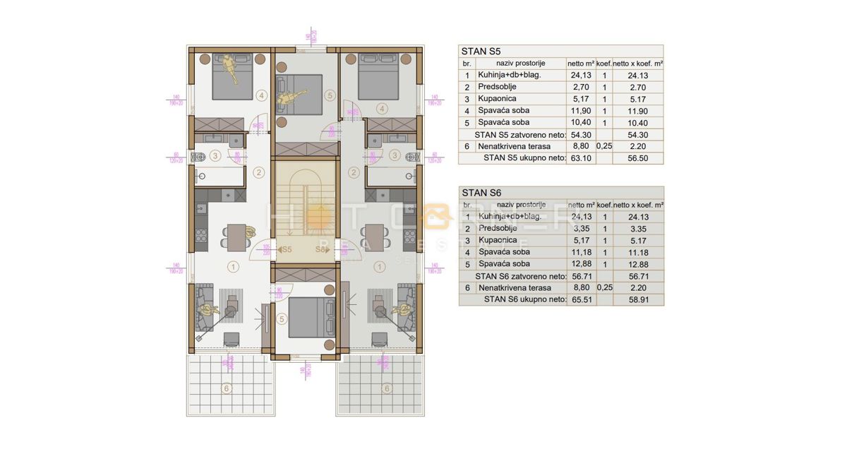 Appartamento Banjole, Medulin, 62,14m2