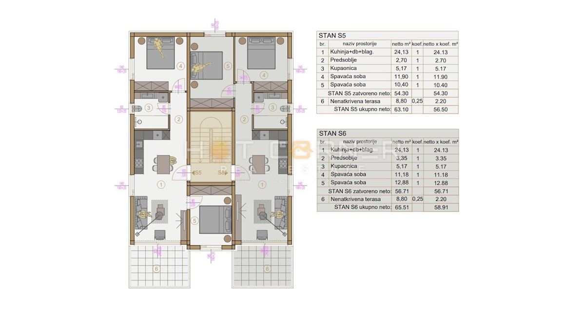 Appartamento Banjole, Medulin, 62,14m2