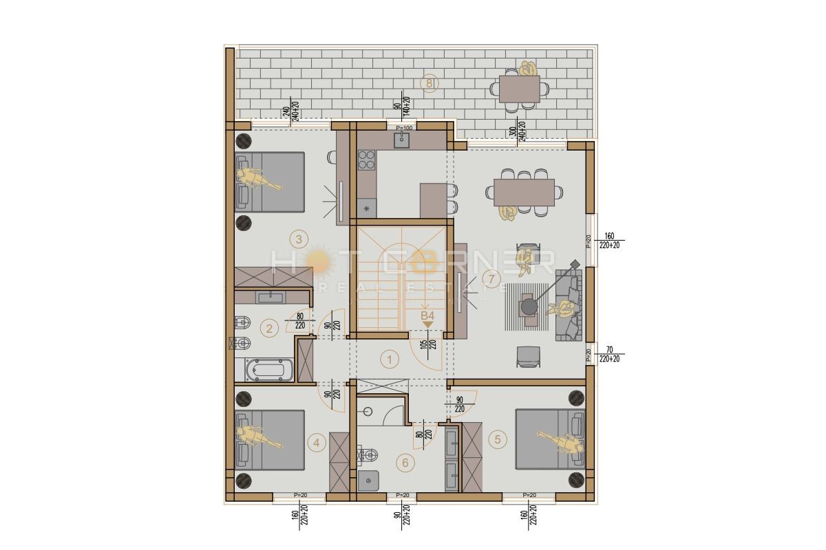 Appartamento Šijana, Pula, 53,53m2