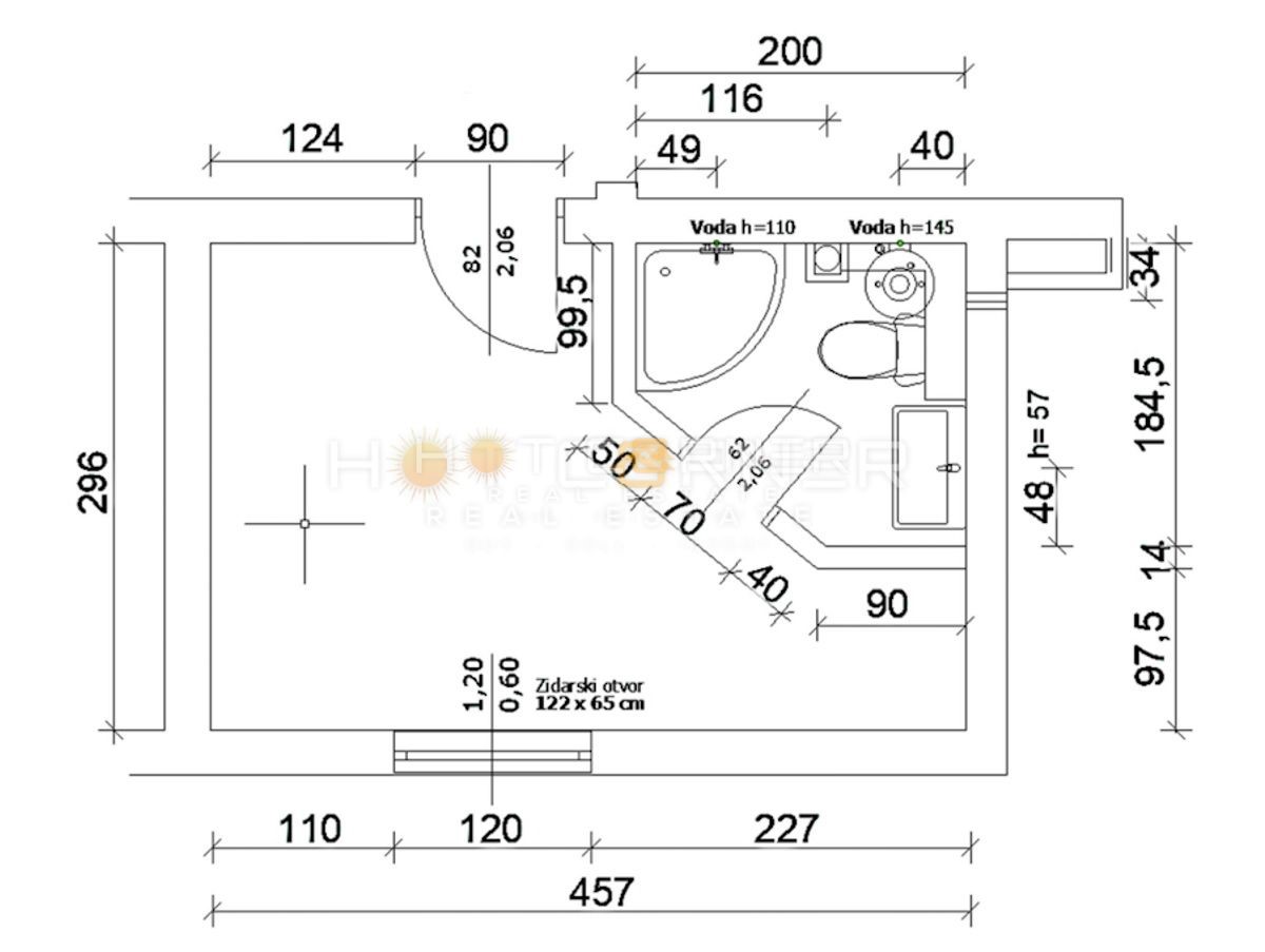 Appartamento Monvidal, Pula, 53,60m2