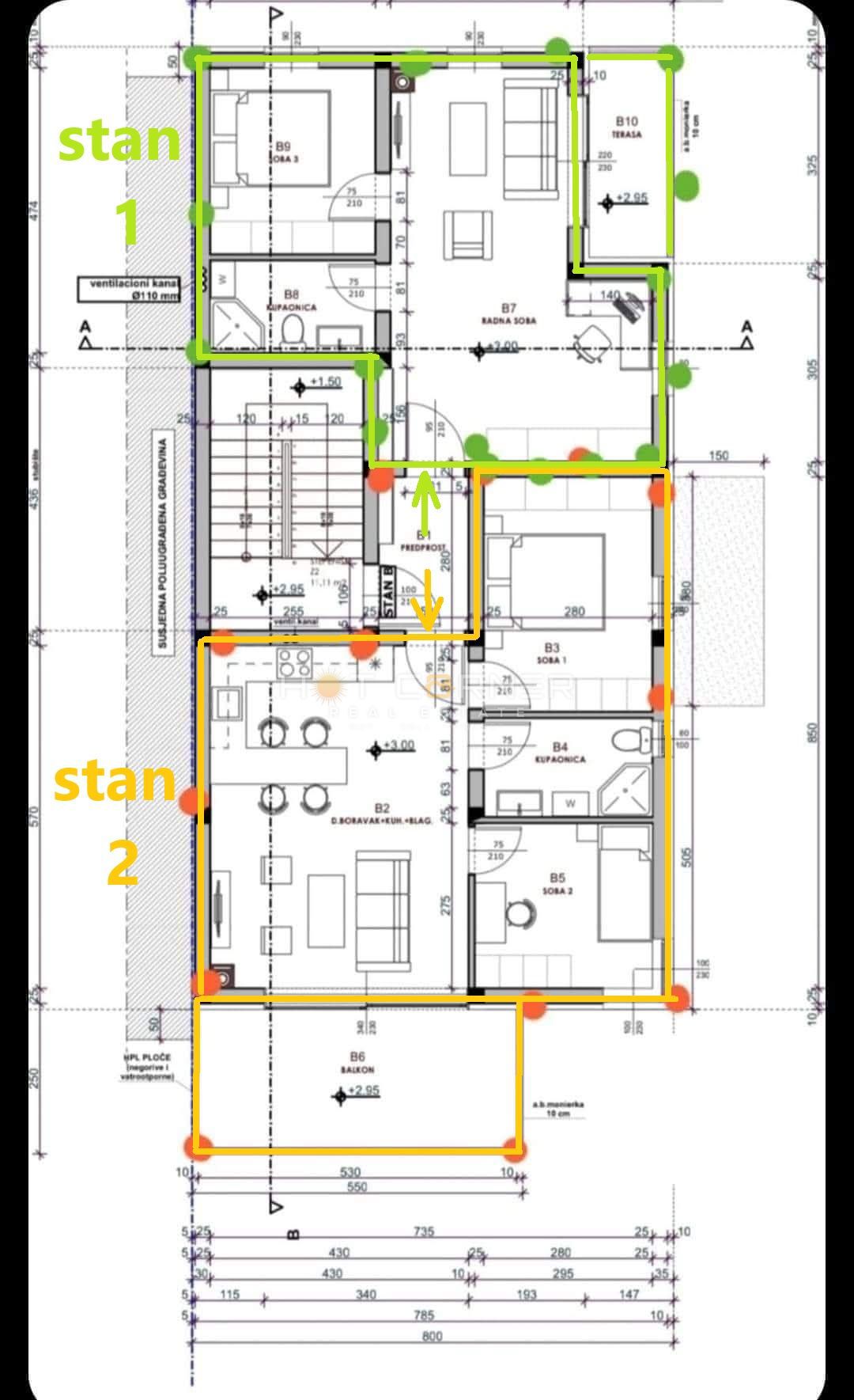 Appartamento Medulin, 110m2