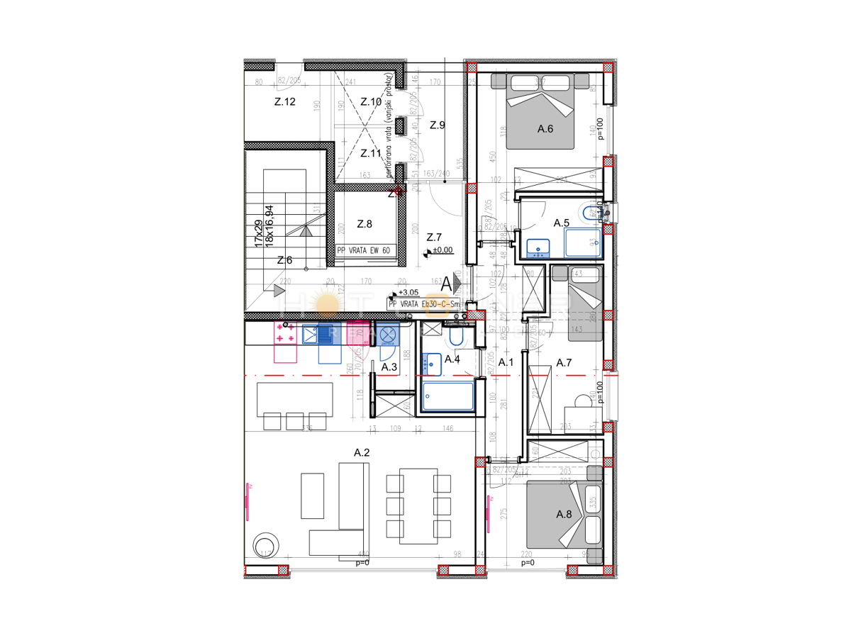 Appartamento Valdebek, Pula, 57m2