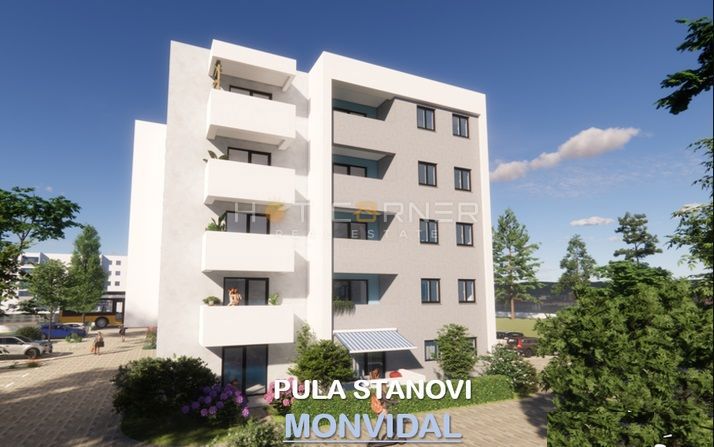 Monvidal, Pola, ottima posizione, 2 camere da letto, loggia, ascensore