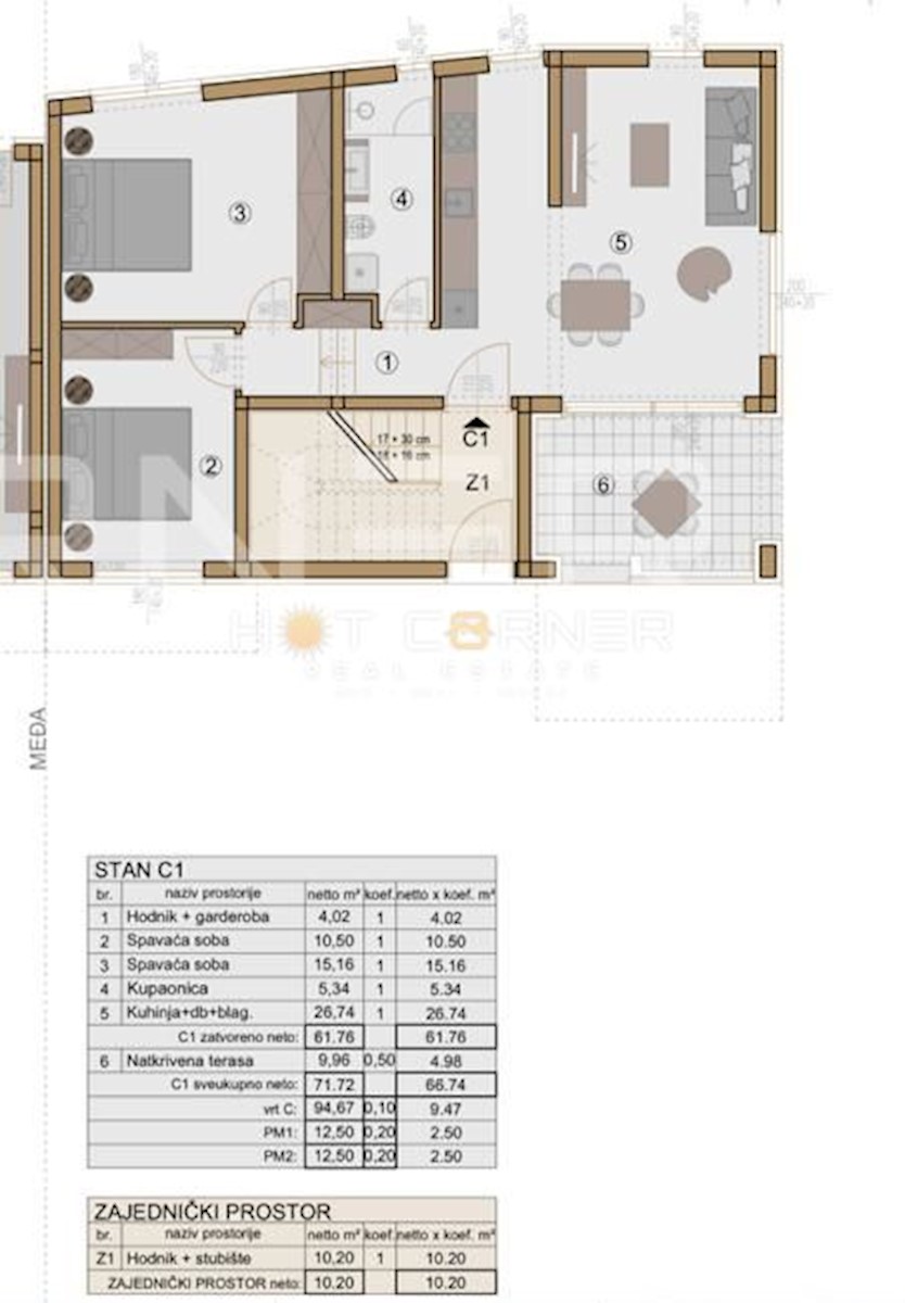 Appartamento Medulin, 81,21m2