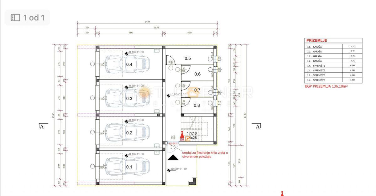 Appartamento Valdebek, Pula, 70,92m2