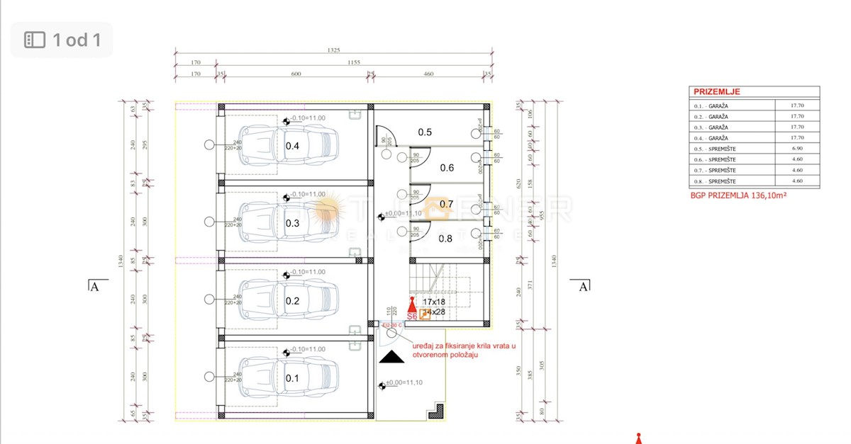 Appartamento Valdebek, Pula, 70,92m2