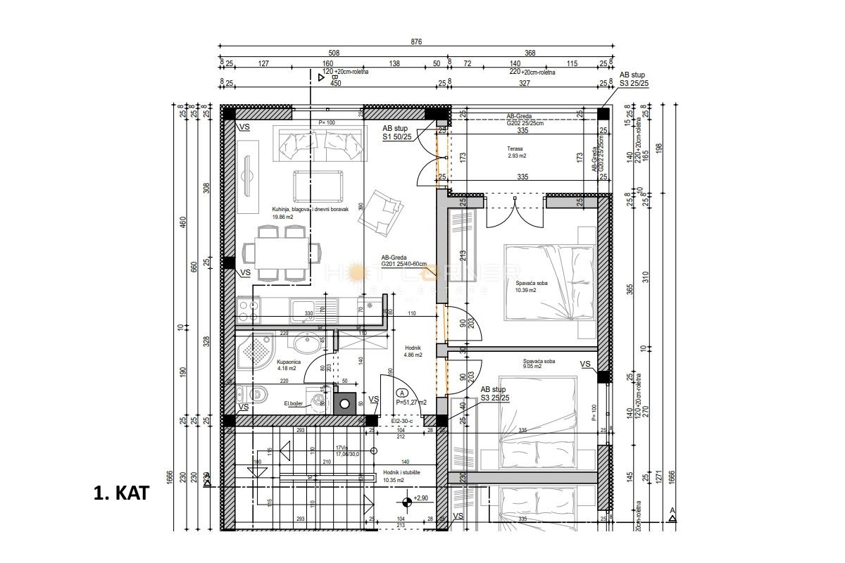 Appartamento Monvidal, Pula, 115m2