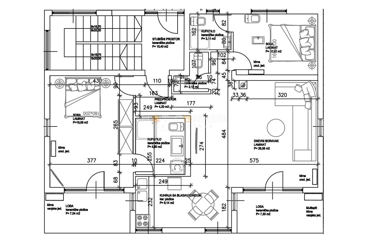 Appartamento Šijana, Pula, 90m2