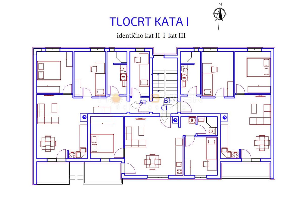 Appartamento Monvidal, Pula, 100m2