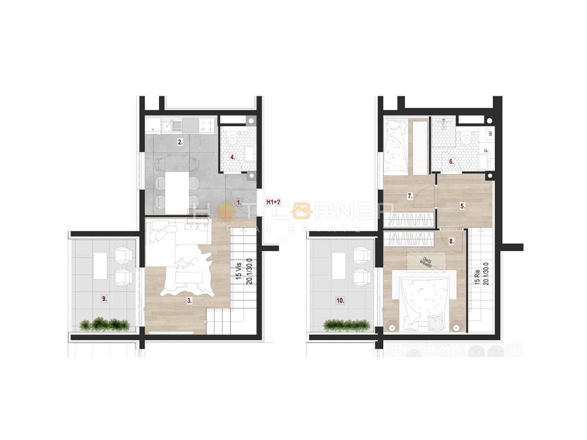 Appartamento Nova Veruda, Pula, 37m2