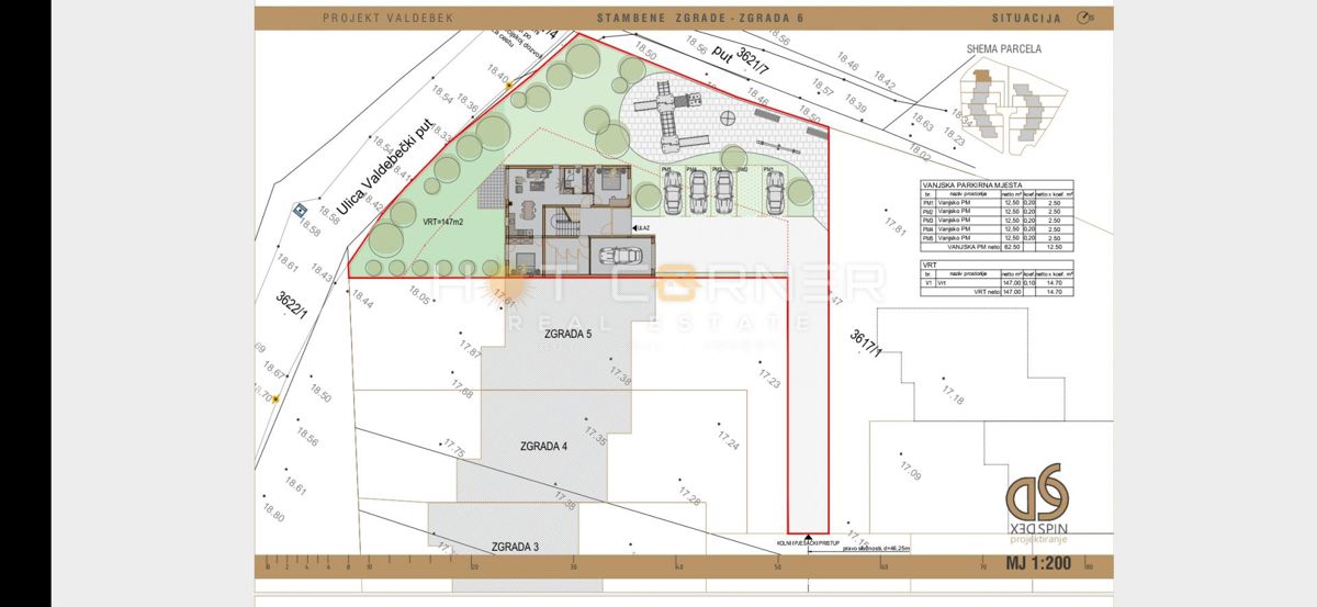 Appartamento al primo piano, nuovo edificio Valdebek