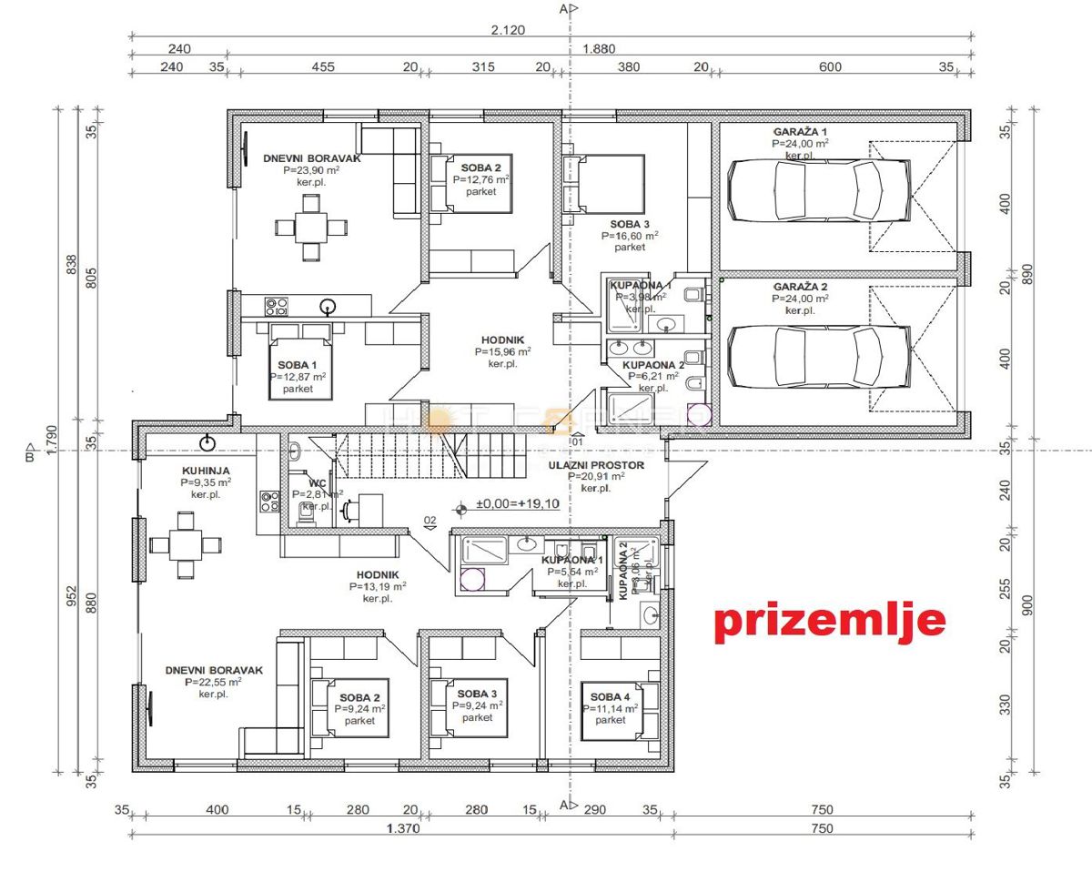 Appartamento Banjole, Medulin, 100m2