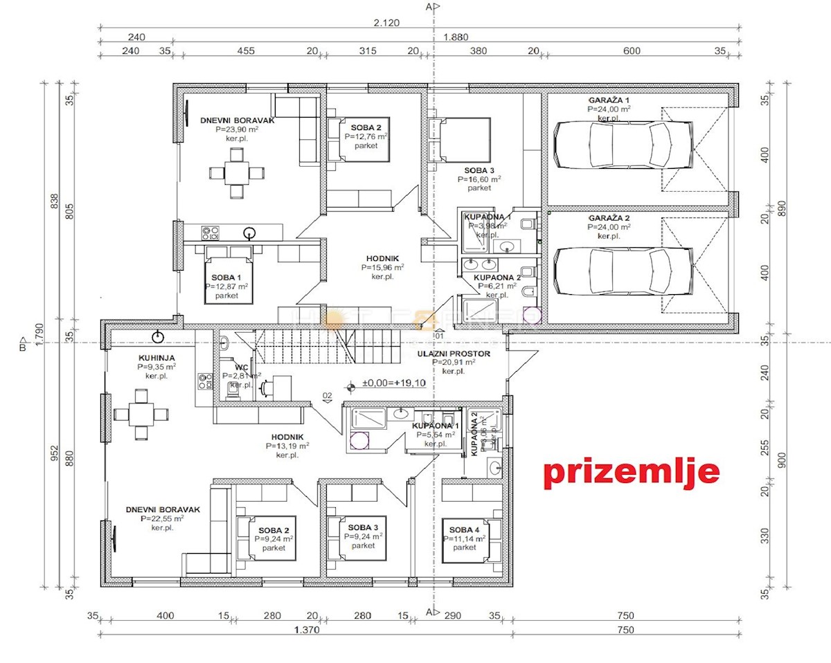 Appartamento Banjole, Medulin, 100m2