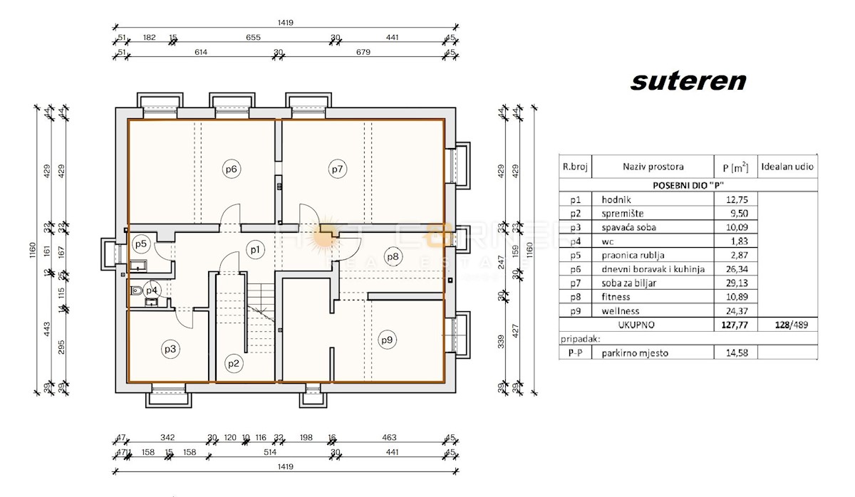 Appartamento Pješčana Uvala, Medulin, 125m2