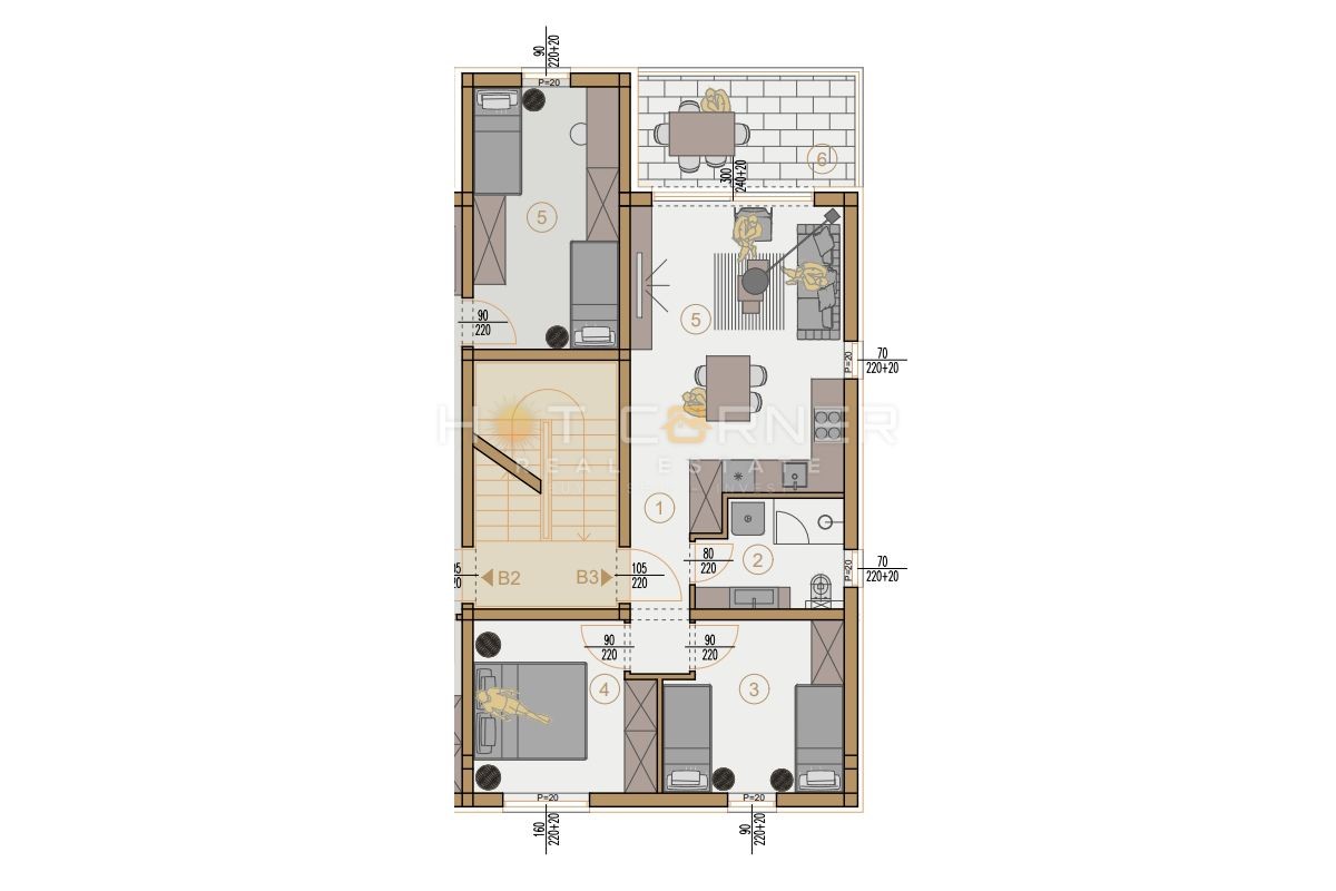 Appartamento Šijana, Pula, 53,53m2