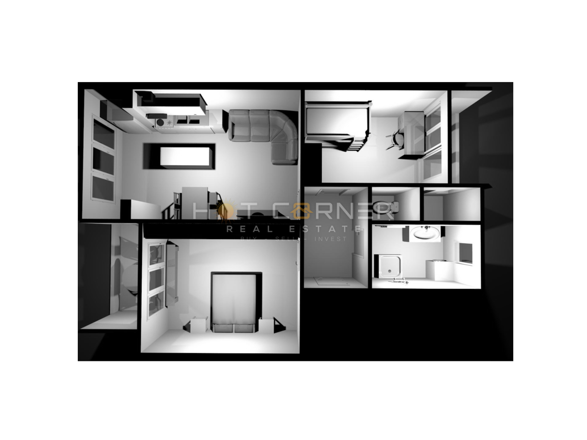 Appartamento Kaštanjer, Pula, 62m2