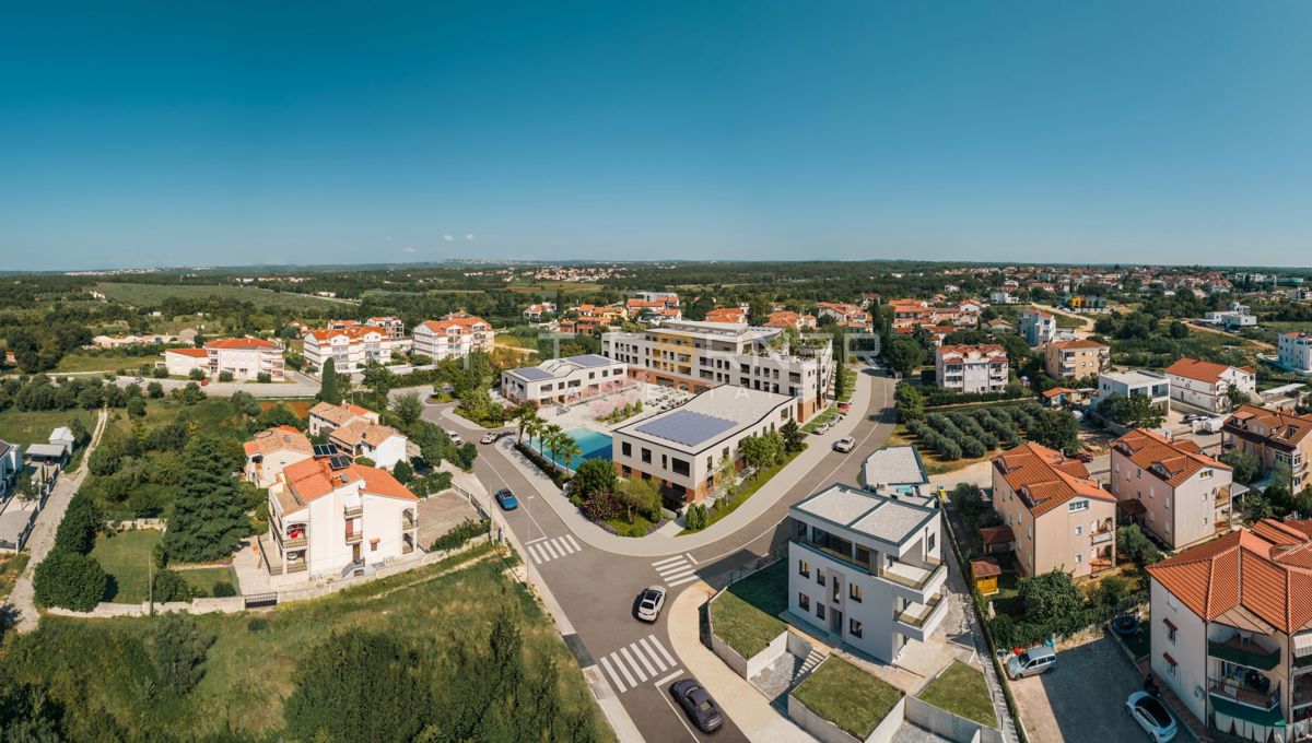 Parenzo, Appartamento di lusso, 3 camere da letto, vista mare da sogno, piscina, ascensore