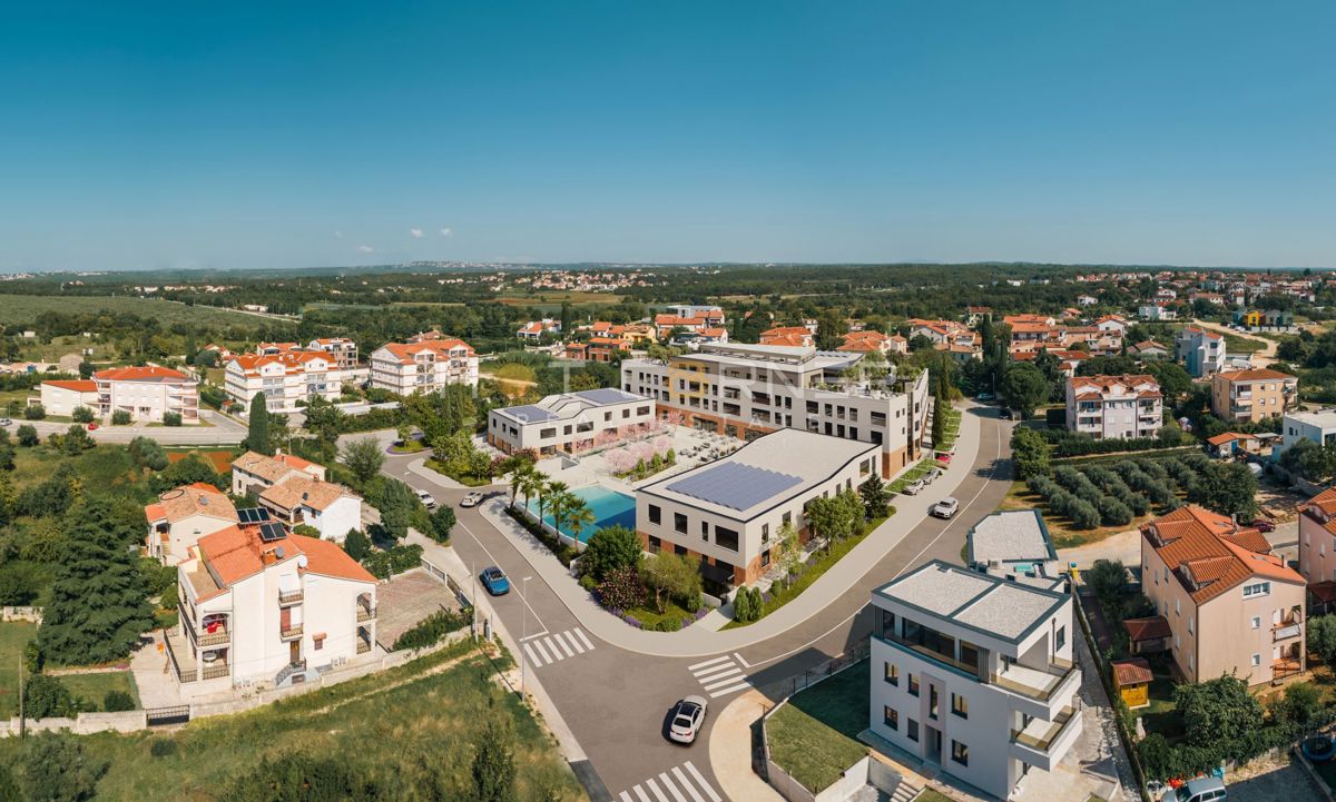 Parenzo, Appartamento di lusso, 3 camere da letto, vista mare da sogno, piscina, ascensore