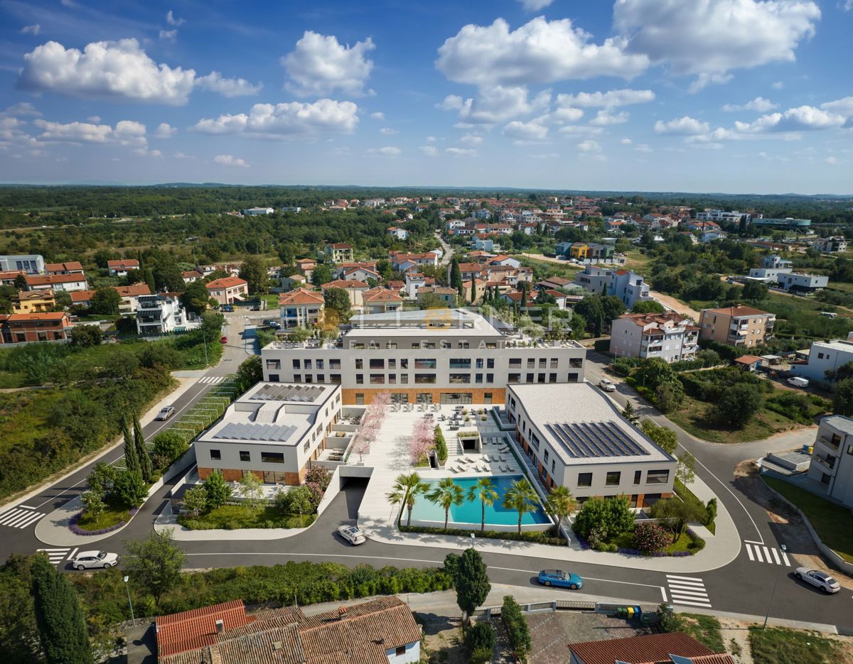 Parenzo, Appartamento di lusso, 3 camere da letto, vista mare da sogno, piscina, ascensore
