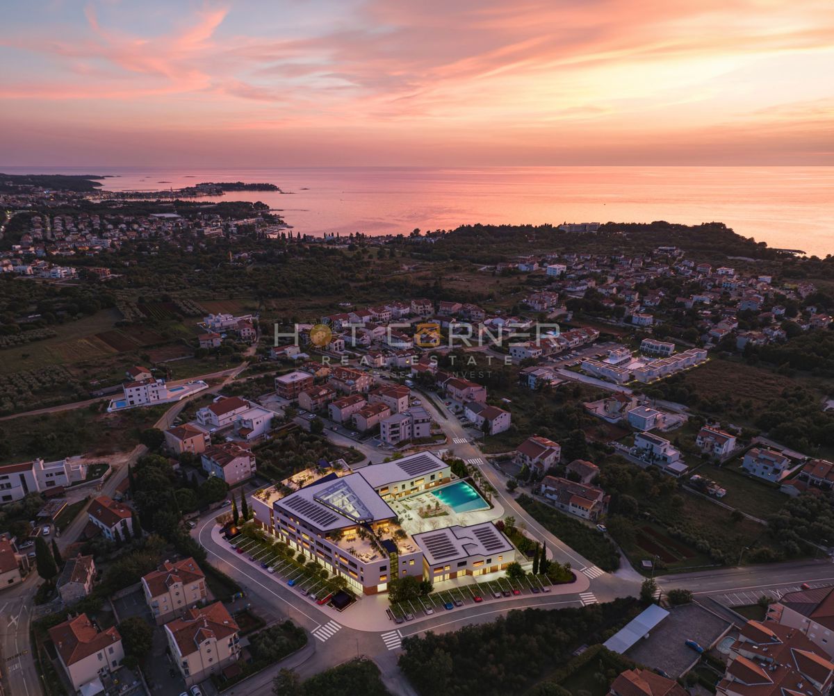 Parenzo, Appartamento di lusso, 3 camere da letto, vista mare da sogno, piscina, ascensore
