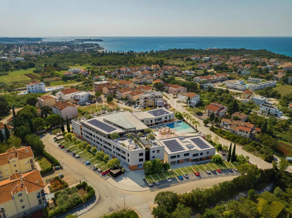 Parenzo, Appartamento di lusso, 3 camere da letto, vista mare da sogno, piscina, ascensore