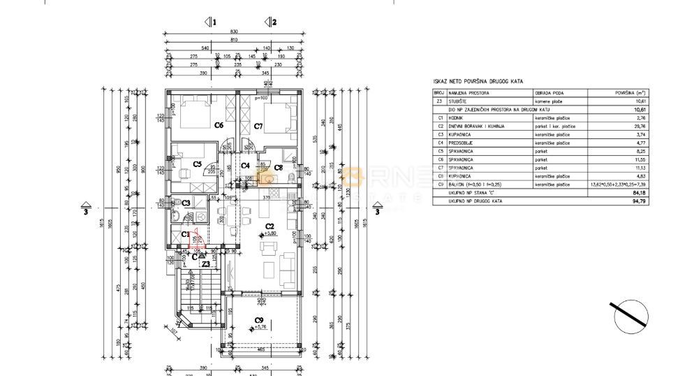 Medulin, posizione top, 400 m dalla spiaggia, 3 camere da letto e ampia terrazza