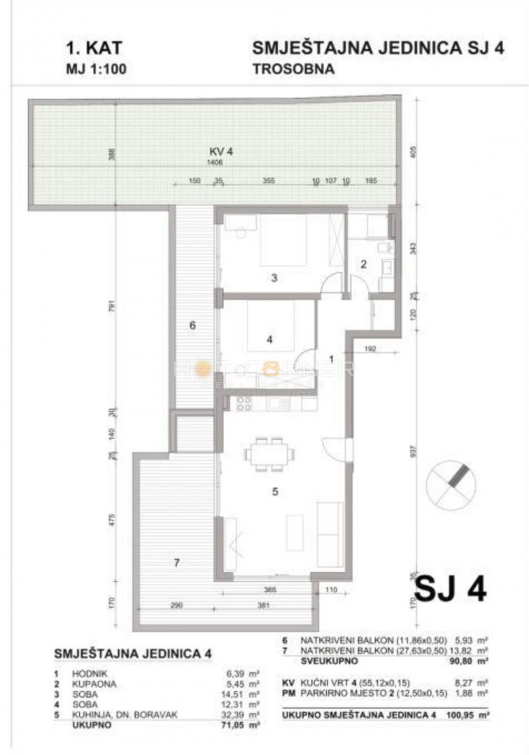 Appartamento Premantura, Medulin, 100,95m2