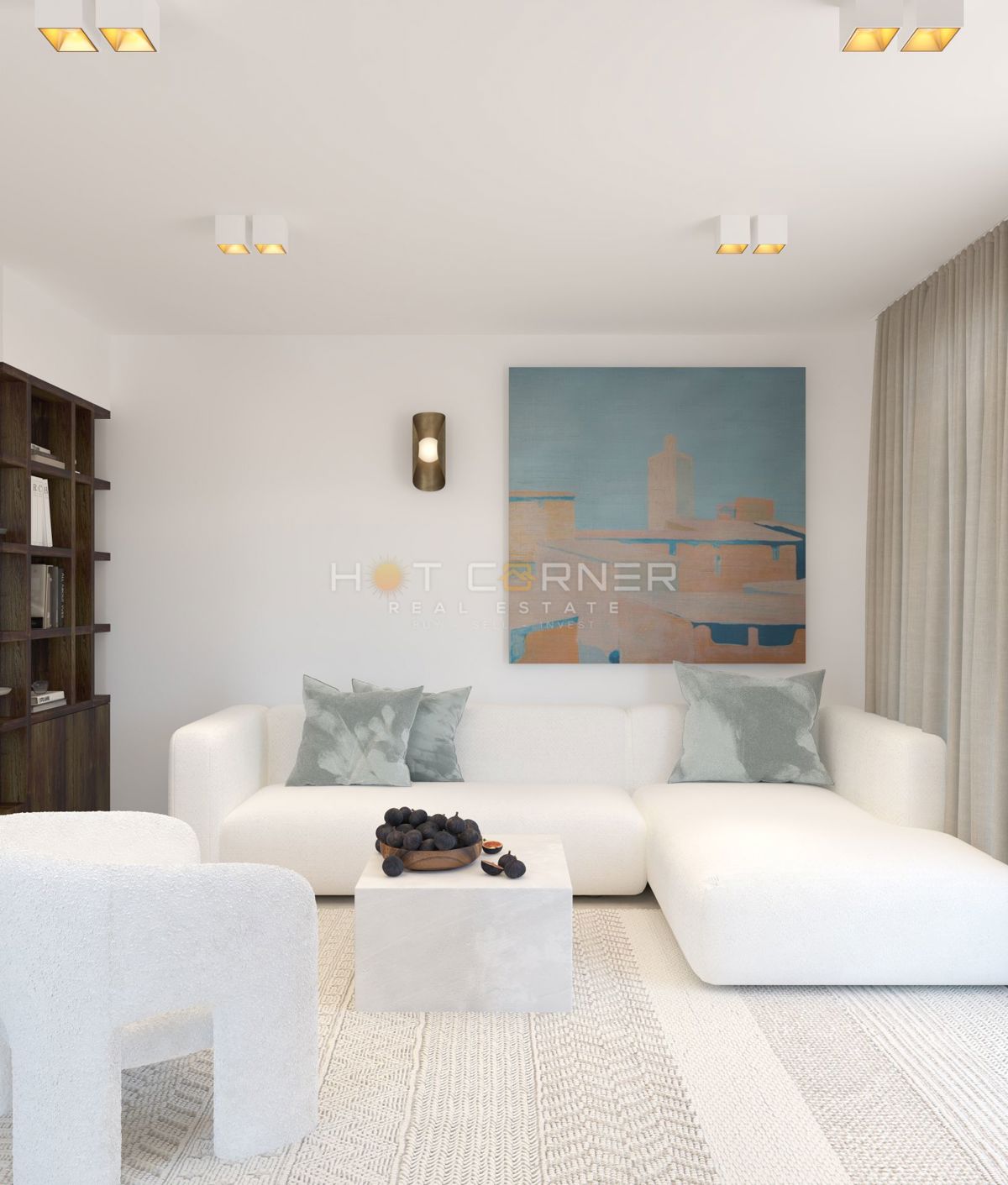 Elegante appartamento su tre livelli con giardino e vista mare