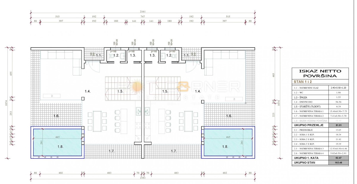 Appartamento Fažana, 164m2